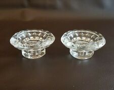 Pair of Crystal Candle Holders Photophores