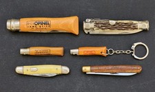 LOT de 6 anciens PETITS COUTEAUX PLIANTS DE POCHE OPINEL, RICHARDS, MARTINEZ, RB