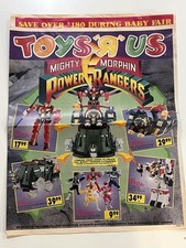 Toys R Us Store 1995 Newspaper Ad Circular Catalog Power Rangers Street Sharks