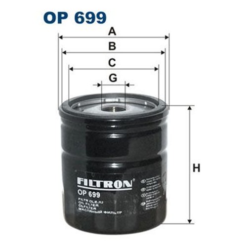Filtron filtre huile - À, vis