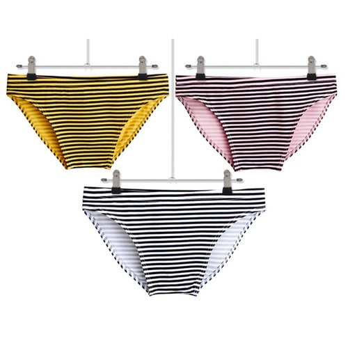 Slip homme rayé doux - , stretch