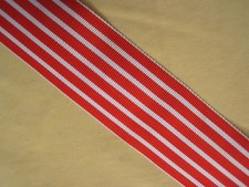 Coupe de Ruban pour la Médaille Commémorative Italie 1859  ( Tissage Ancien )