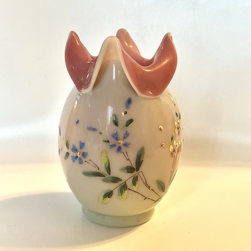 Antique opaline uranium vase - antique,