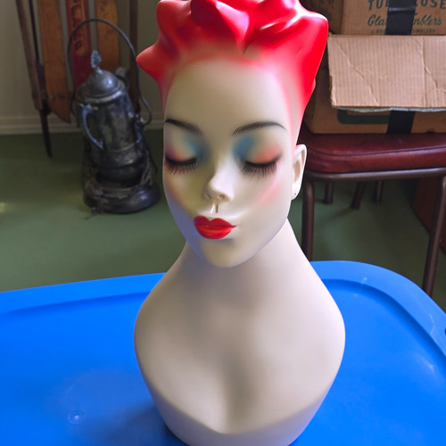 Female wig display mannequin - female,