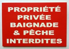 plaque panneau PROPRIÉTÉ