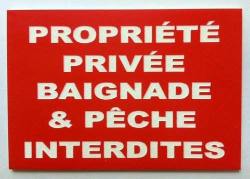 Plaque panneau propriété - plaque,