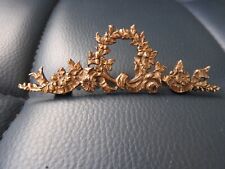 ANCIEN FRONTON BRONZE CADRE  MEUBLE HORLOGE PENDULE CLOCK UHR REVEIL LOUIS XVI