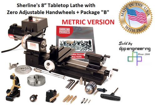 Sherline 4530b 8 lathe - 3.5", x