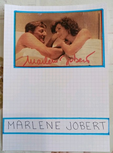 Autographe marlene jobert - de,