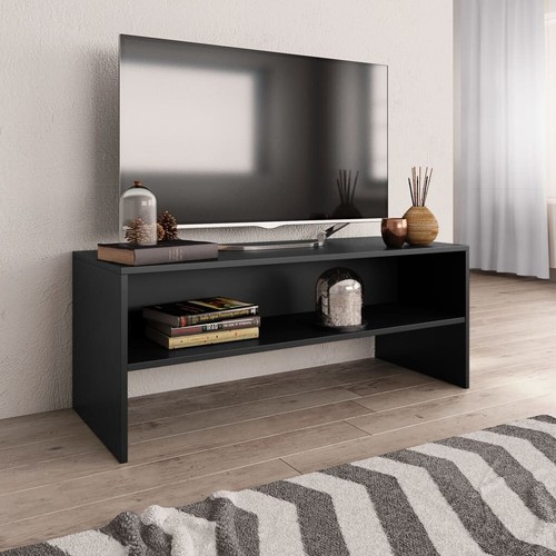 Meuble moderne noir - noir, 100
