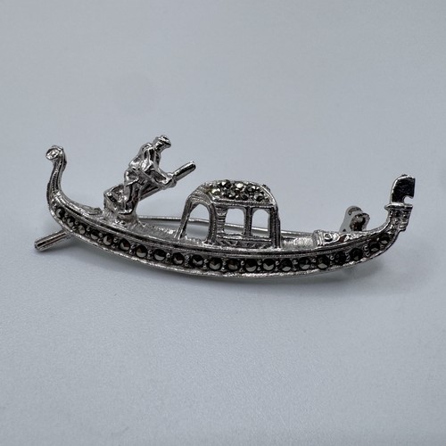 Broche ancienne gondole - broche,