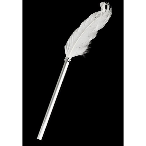 Fineliner avec plume - , blanche