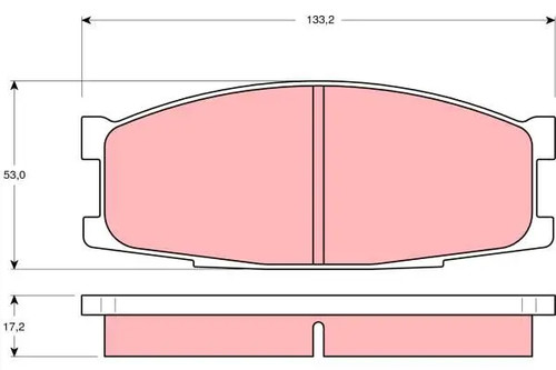 Plaquettes frein gdb1022 - de,