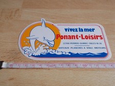 PONANT LEISURE STICKER - DOGS GUIREC - BOATS, WINDSURFING