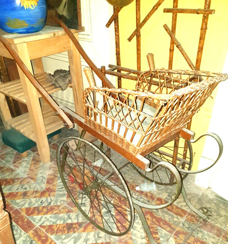 Poussette enfant osier - poussette,