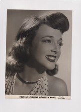 Micheline PRESLE ORIGINAL PHOTOGRAPH 24*18 ALL ROADS LEAD TO ROME