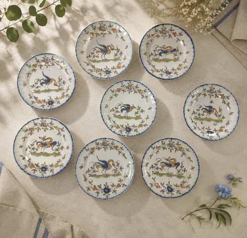 Lot assiettes signé - 8, rb