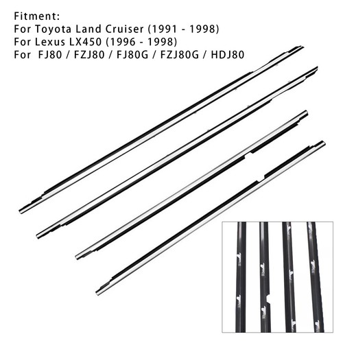 4pcs door belt molding - door, for