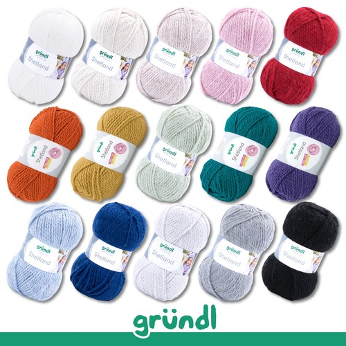 Gründl shetland fil crochet - fil,