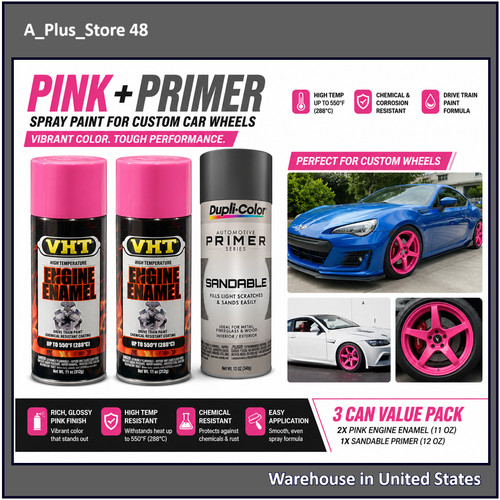 Pink primer spray - pink,