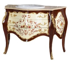 Meuble-Lavabo Avec Évier Baroque Lavabo Meuble de Salle de Bain Armoire Bains