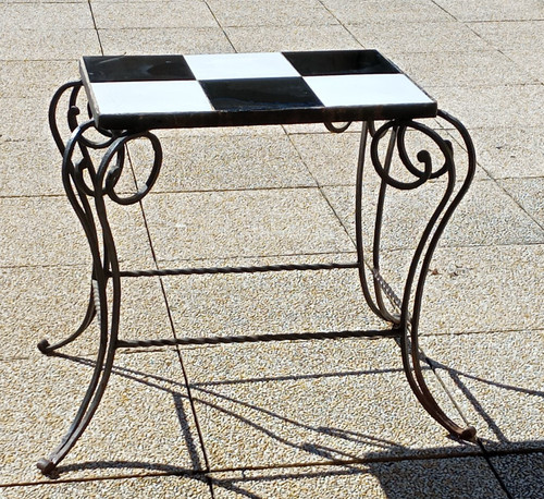 Ancien petit guéridon - , table