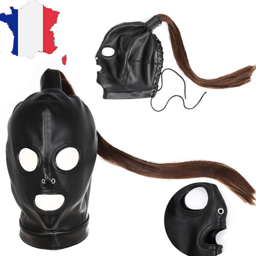 Cagoule bondage esclave masque - bondage,