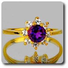 Amethyst And White Sapphire