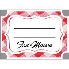 Étiquette fait maison numéro