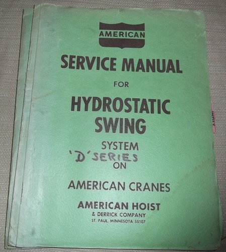 Manuel service grue - service, de