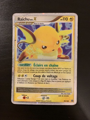 Carte pokémon raichu niv - :,
