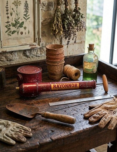 Ancien pulvérisateur - ancien,