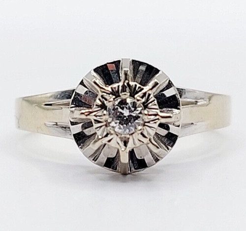 Bague solitaire art - , deco