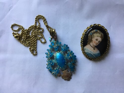 Collier émaux broche - et,