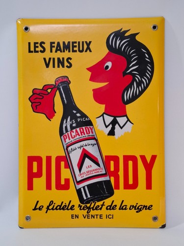 Plaque emaillee les - les, fameux