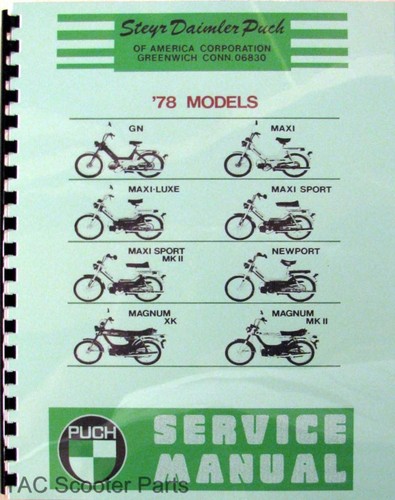 Puch moped service manual - puch,