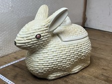 Rare antique rabbit terrine, terracotta or varnished sandstone large model ref N.1 to