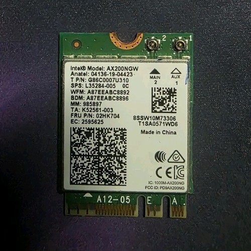 Intel ax200ngw carte réseau - intel,