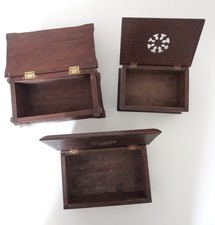 Lot de 3 boîtes en bois