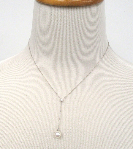 14k white gold mikimoto - white,
