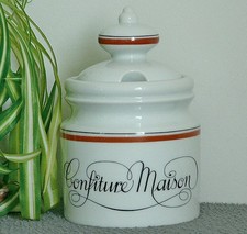 POT À CONFITURE EN PORCELAINE
