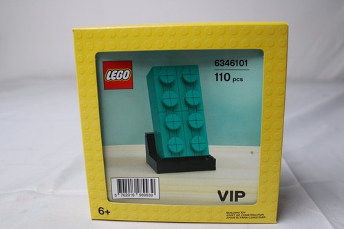 Lego vip buildable 2x4 teal - vip,