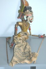 Antique Indonesia Bali Java Wood Puppet to Restore