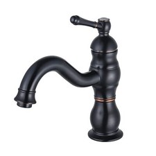 Black Retro 360° Swivel Bathroom Faucet - Basin Faucet - Mit...