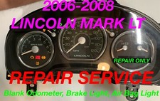 REPAIR 2006-08 Lincoln MARK LT Instrument Gauge Cluster  Odometer  Brake Light