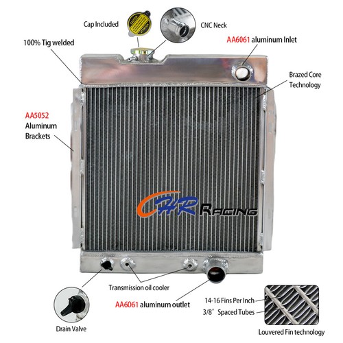 Aluminum radiator for - aluminum, ford