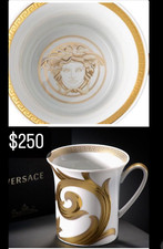 VERSACE MUG MEDUSA  GOLD  PRESTIGE GIFT LOVER IDEA Rosenthal