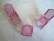 Adorable salon métal rose rocking chair pour Maison de poupées en très bon état