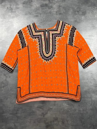 Antik batik blouse orange - antik,