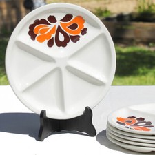 Lot de 6 assiettes à fondue